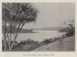 The Tonga Affair, View of Neiafu, Vavau by Charles Auguste Loye